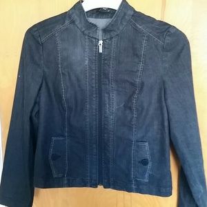 Madison Studio black denim jacket Size 8